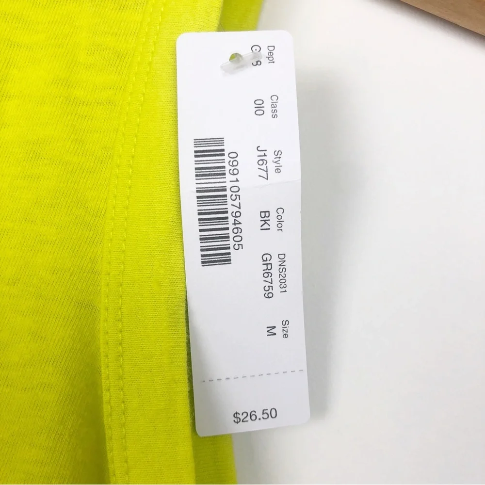 J. Crew Yellow Tie Bank Tank Top Size M - Picture 5 of 12